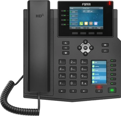 Telefon IP Fanvil X5U, Celular, i zi, me kabllo, Desk/Wall, 16 linja, 2000 hyrje