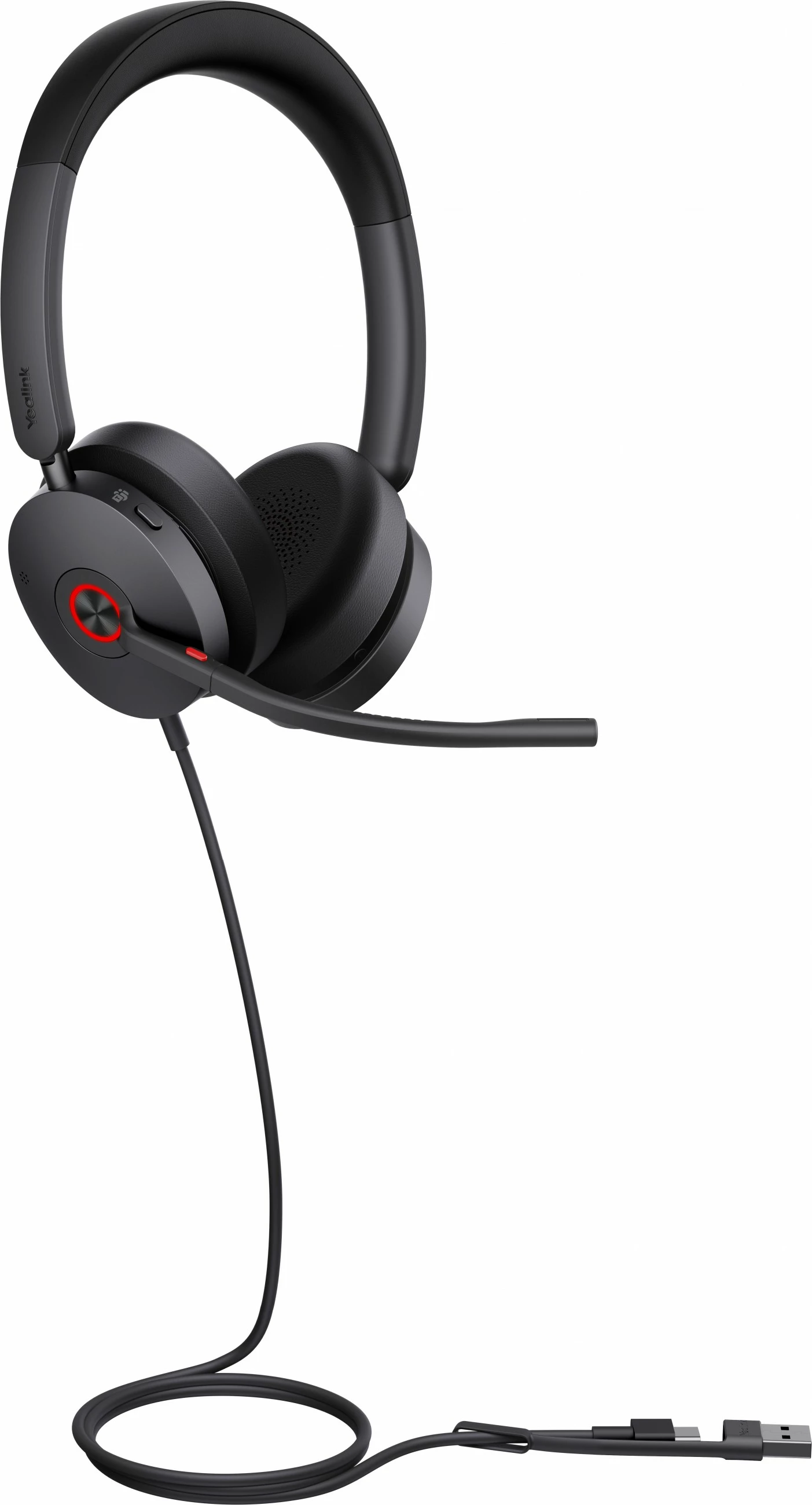 Kufje Yealink UH48 Dual Teams, USB-C/A, noise canceling, e zezë