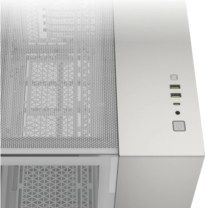 Kasë Corsair 2500X mATX, xham i temperuar, bardhë/satin grey