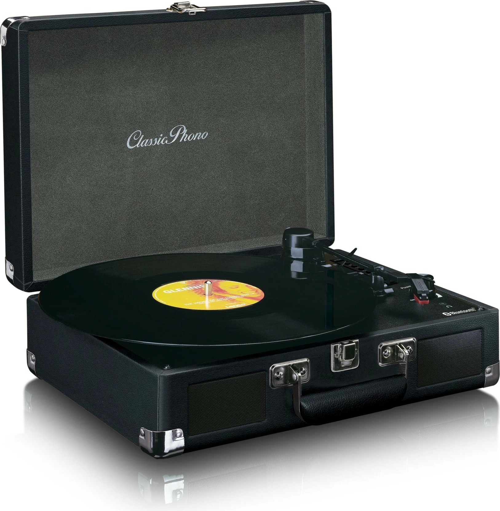 Gramafon Lenco TT-115, Bluetooth, 2 altoparlantë, USB, i zi