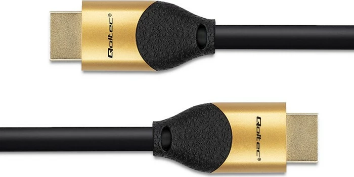 Kabllo HDMI Qoltec 50355, Ultra High Speed 2.1, 2m, 8K, e zezë