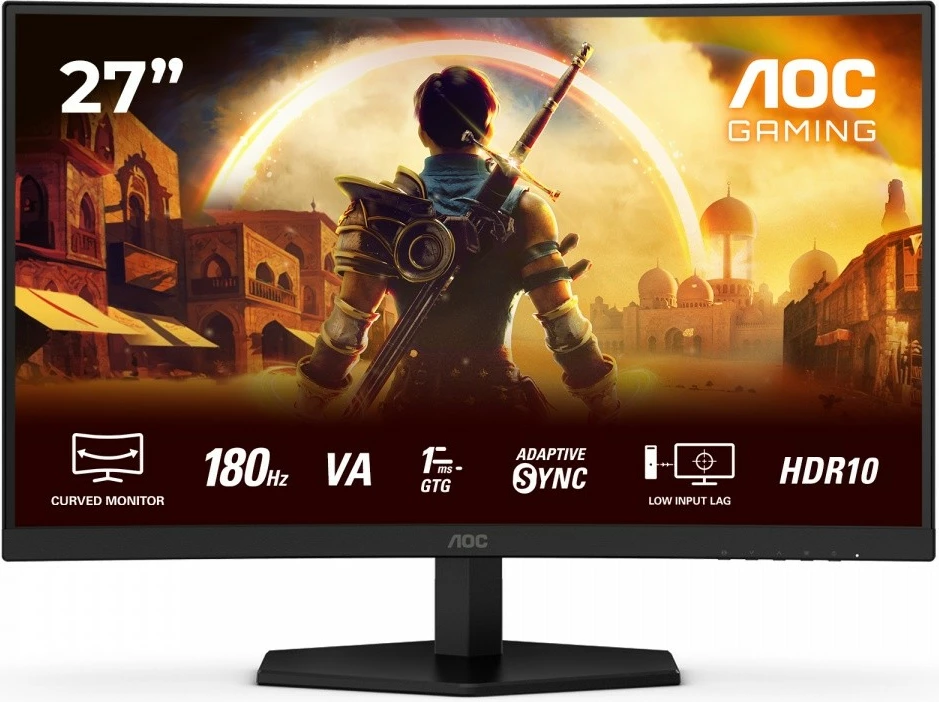 Monitor i lakuar gaming AOC C27G42E, 27", 180Hz, VA, FHD, i zi