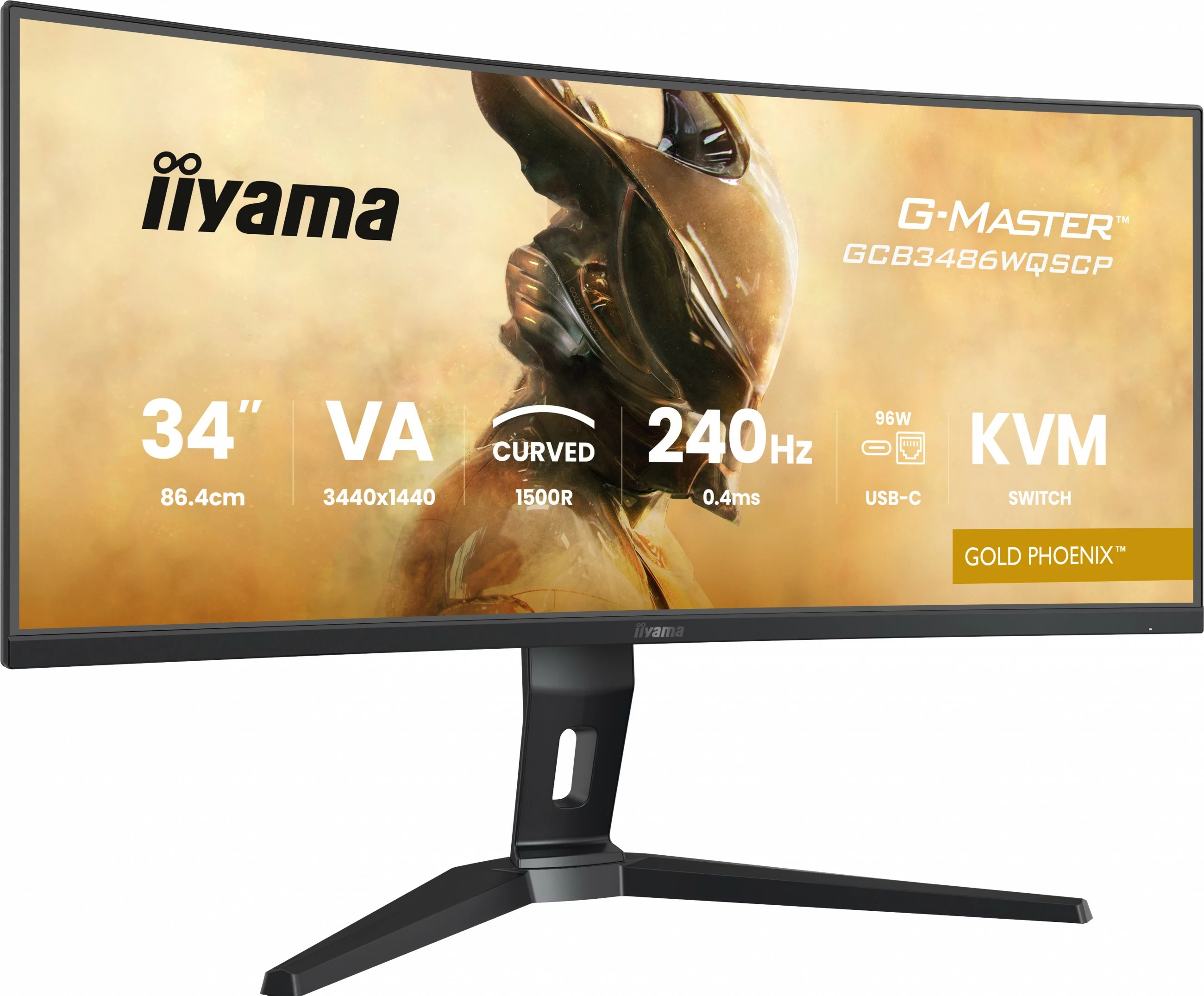 Monitor iiyama G-Master GCB3486WQSCP 34 inç, 3440x1440, 240Hz, KVM, i zi
