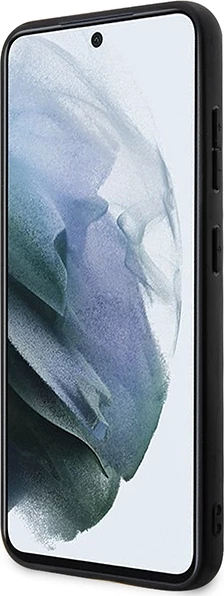 Mbështjellës BMW Leather Carbon për Samsung Galaxy S23+, i zi