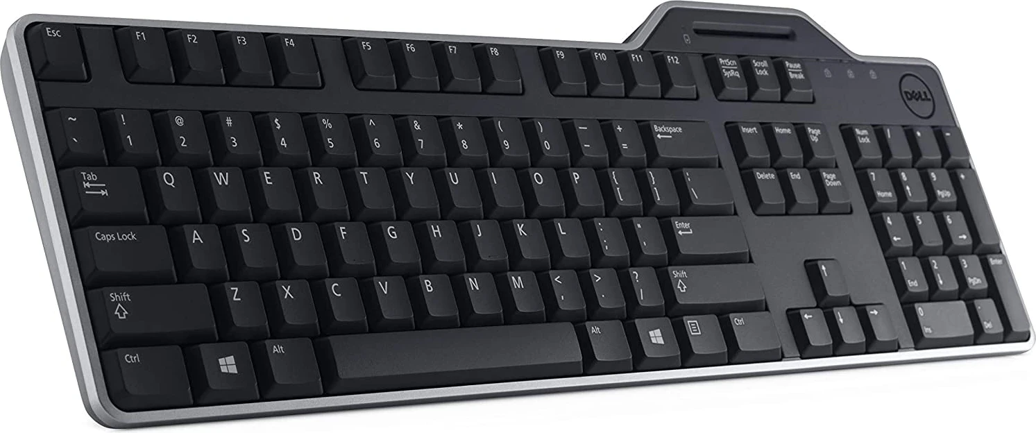 Tastierë me lexues kartash, Dell KB813,  USB, e zezë