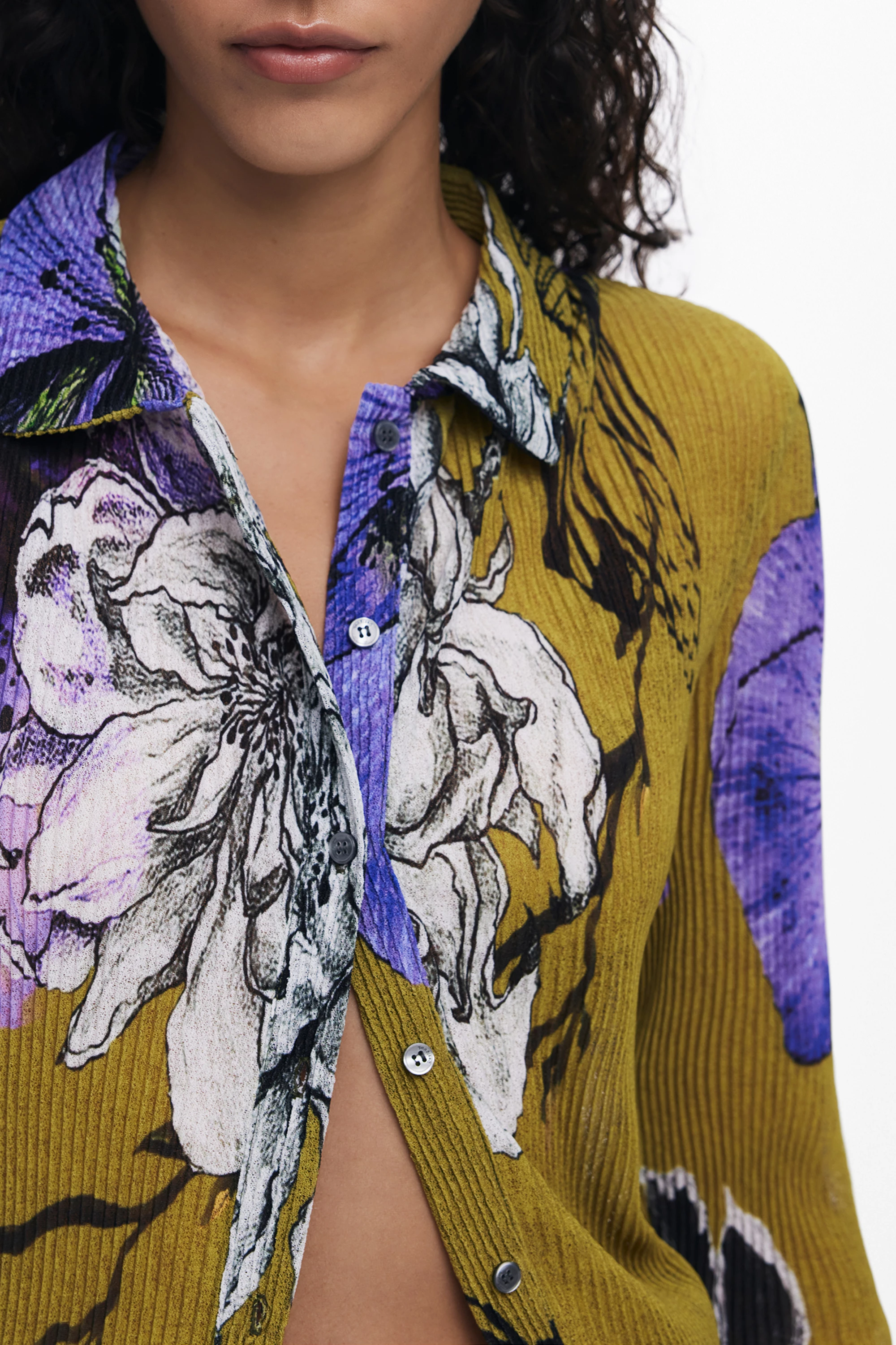 Këmishë për femra Desigual, e gjelbër