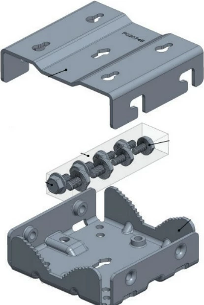 Mbajtës preciz Cambium cnWave, metalik