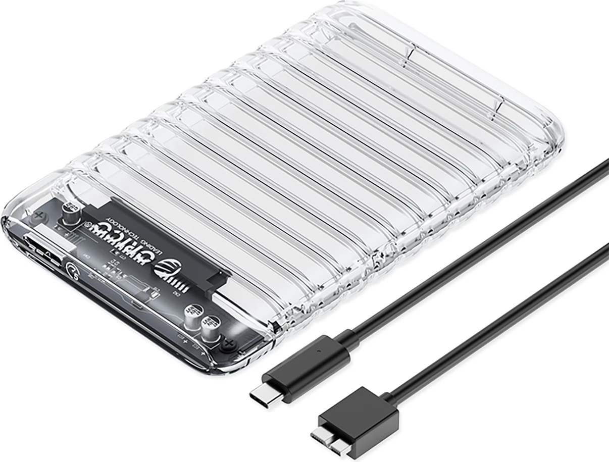 Kasë Orico 2139U3-V1 për 2.5" HDD/SSD, USB Micro-B, 5Gb/s, Transparent