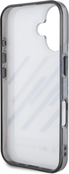 Mbështjellës BMW Motorsport IML Random Stripes për iPhone 16, Gri