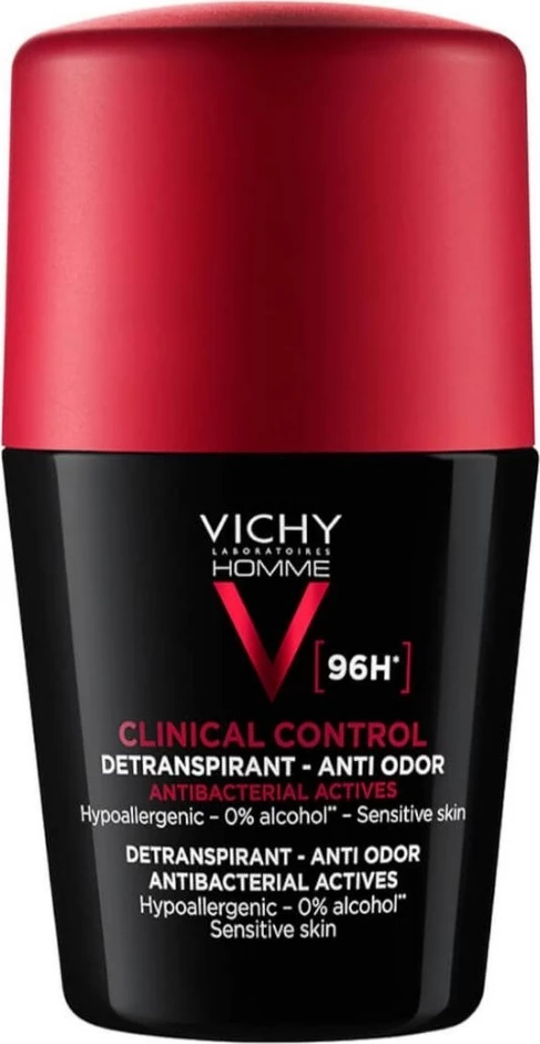 Antiperspirant roll-on për meshkuj Vichy Clinical Control 96H, 50ml