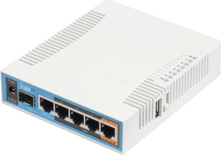 Router MikroTik hAP ac, 2.4 GHz, 5 GHz, 500 Mbit/s, e bardhë
