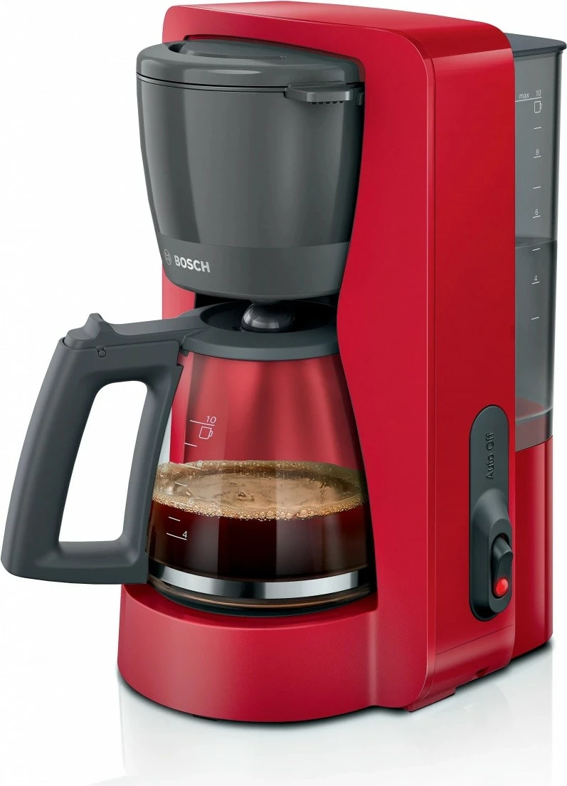 Aparat kafe Bosch TKA2M114, 10 filxhanë, Automatik, E kuqe