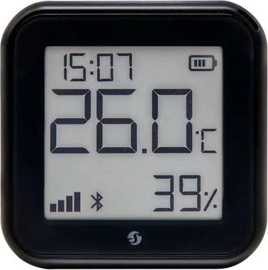 Sensor temperature e lagështie Shelly H&T Gen. 3, Plug & Play, matte black