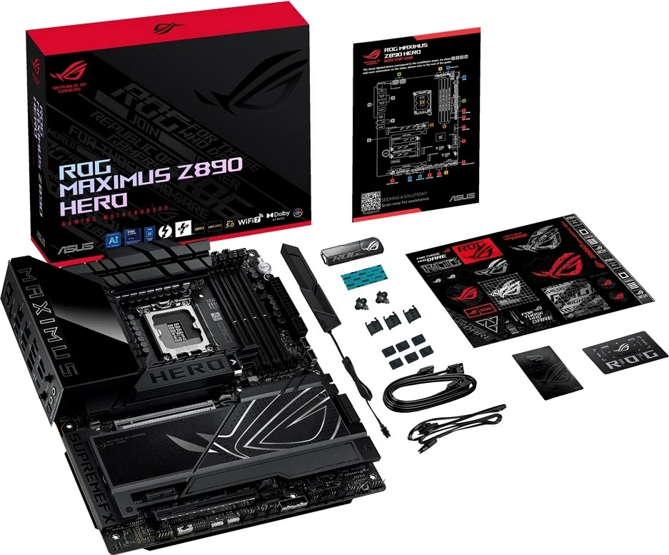 Pllakë amë ASUS ROG MAXIMUS Z890 HERO, Socket 1851, ATX, E zezë