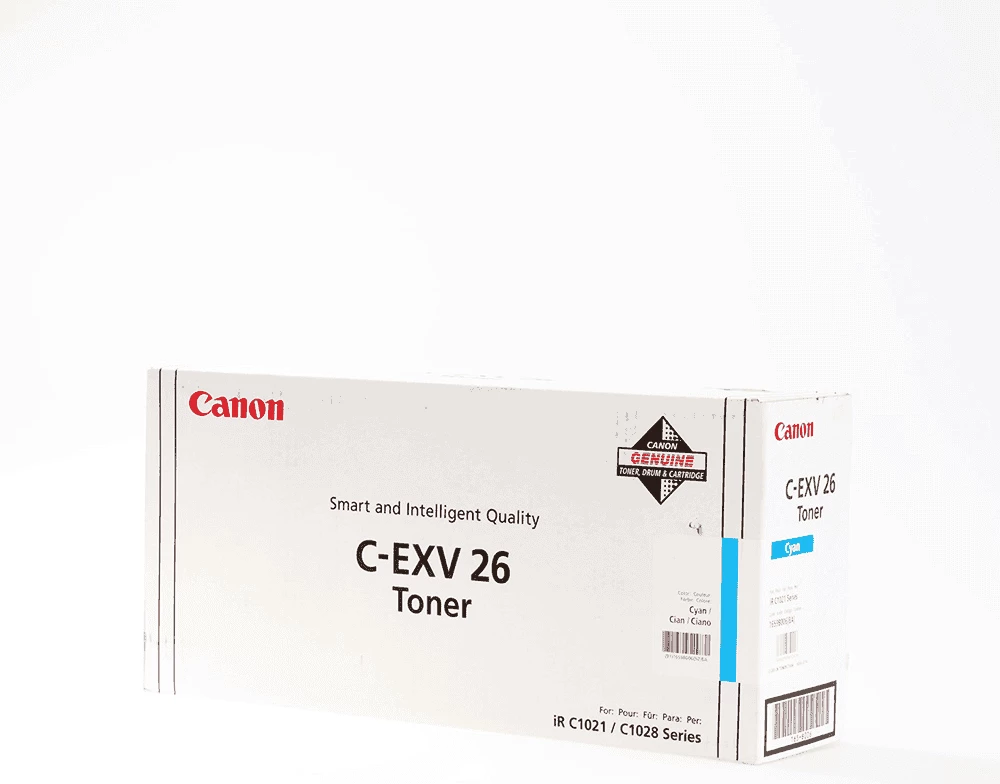 Toner Canon C-EXV 26 1659B006 rendiment 6000 faqe cyan