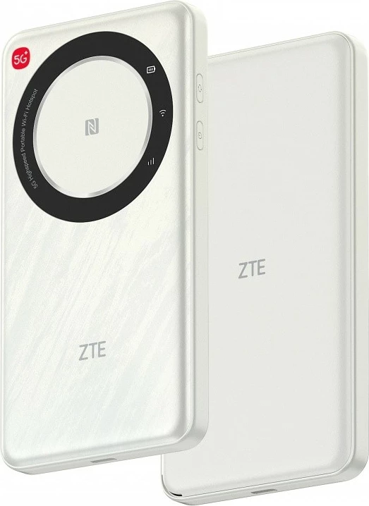 Ruter mobil 5G ZTE U30 Air Wi‑Fi dual-band 2.4/5 GHz 867 Mb/s NFC USB‑C bateri 4500 mAh i bardhë
