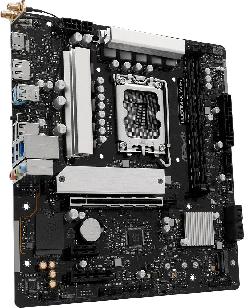 Pllakë amë ASRock B860M-X WiFi, micro ATX, Socket 1851, 128 GB, e zezë