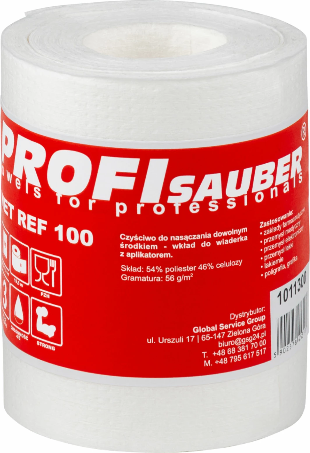 Lecka pastrimi ProfiSauber POWER WET REF 100, 100 copë, e bardhë