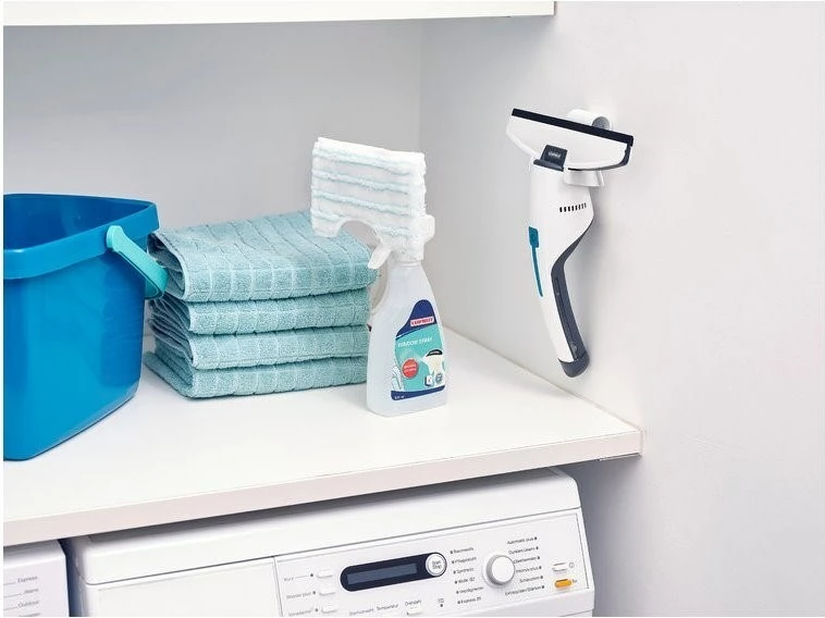 Pastrues elektrik për dritare Leifheit NEMO, 28 cm, IPX7, zi/turkuaz/bardhë