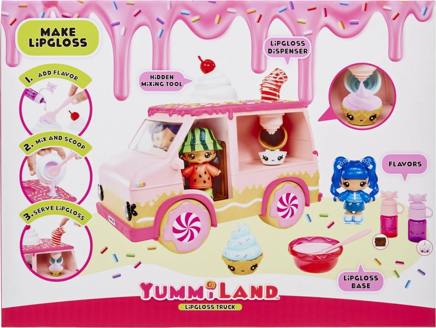 Set lodër Yummiland Lipgloss Truck, MGA, shumëngjyrësh