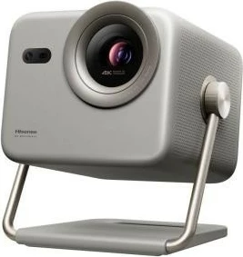 Projektor lazer 4K, Hisense M2 Pro, 1300 ANSI lm, short throw 1.0–1.3:1, auto-focus/keystone, Wi‑Fi/Bluetooth, gri