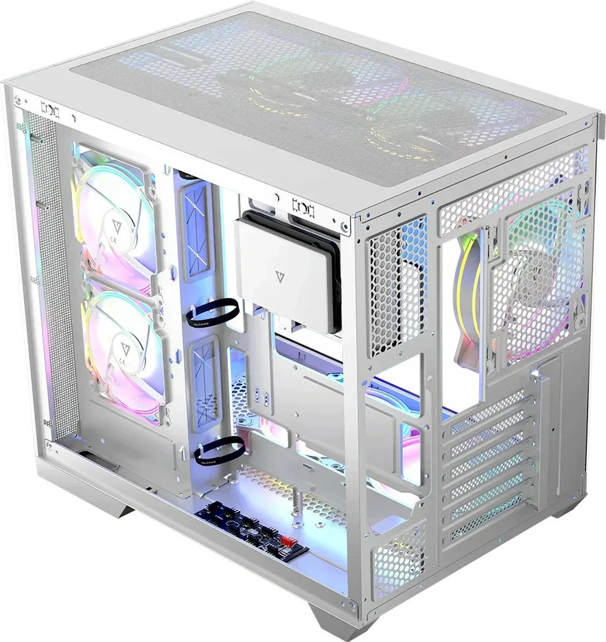 Kasë MODECOM Volcano Panorama APEX ARGB 7F Midi, e bardhë