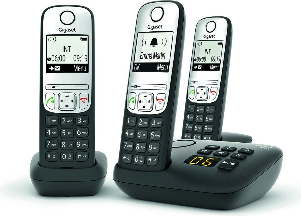 Telefon Gigaset A690A, Analog/DECT, Wireless, 100 kontakte, i zi