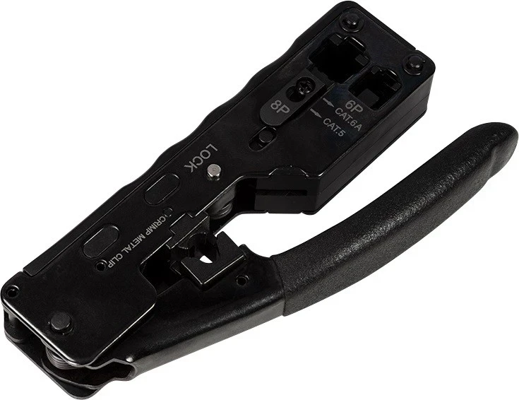 Zaciskarkë për priza modulare Logilink WZ0025, e zezë