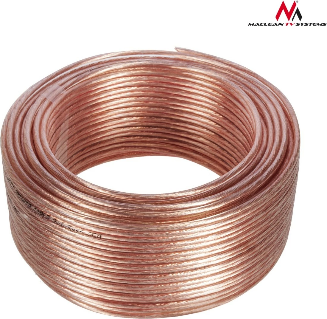 Kabllo altoparlanti Maclean MCTV-511, 50m, 2x1.5mm², bakër