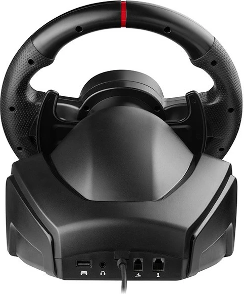 Set timoni gaming Tracer SimRacer Manual Gearbox 6in1, me marsh manual dhe pedale, për PC/PS4/PS3/Xone/X360/Switch, i zi