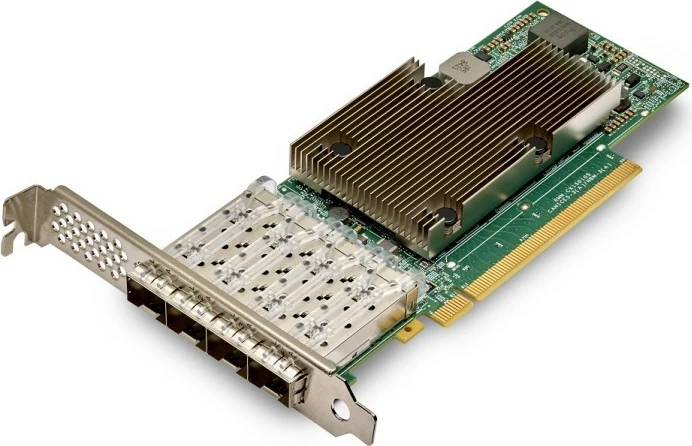 Kartë rrjeti Broadcom RAID P425G, 4x25/10GbE, PCIe4 x16, SFP28