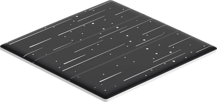 Kapak dekorativ Sonoff T5-3C-86-star për çelës të mençur me prekje, plastikë, i zi