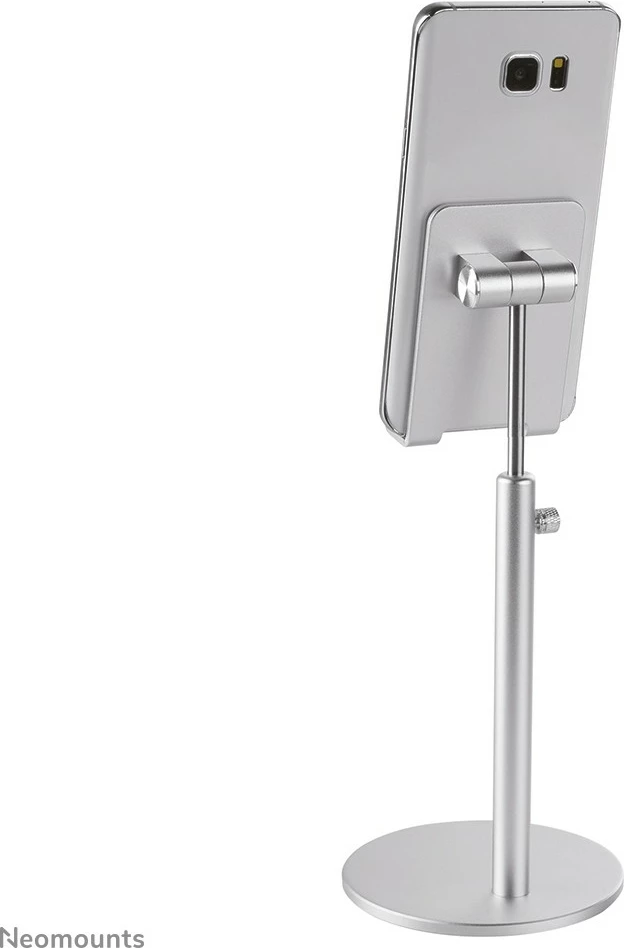 Mbështjellës tavoline Neomounts DS10-200SL1 për celular, rregullim lartësie, alumini, argjend