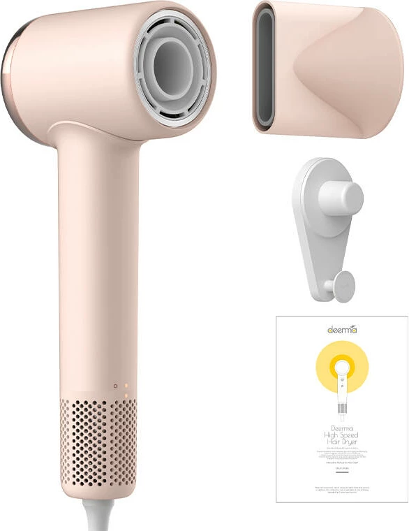 Tharëse flokësh Deerma DEM-CF50W, 1400 W, Rozë