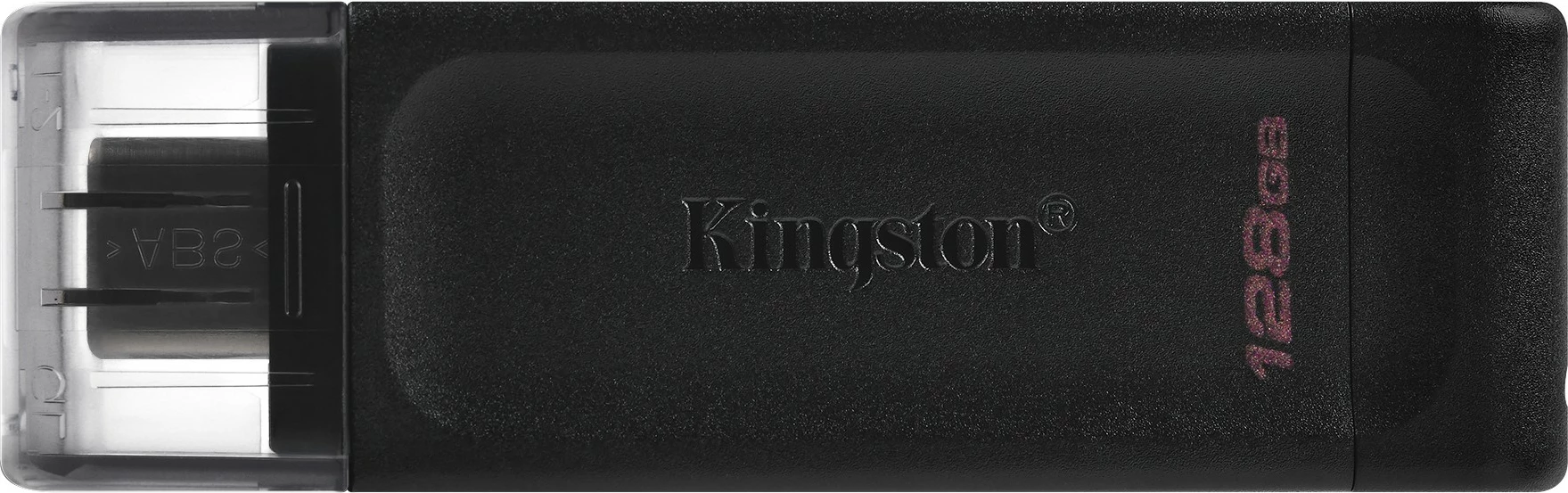 USB Kingston DataTraveler 70, 128GB, USB-C, e zezë