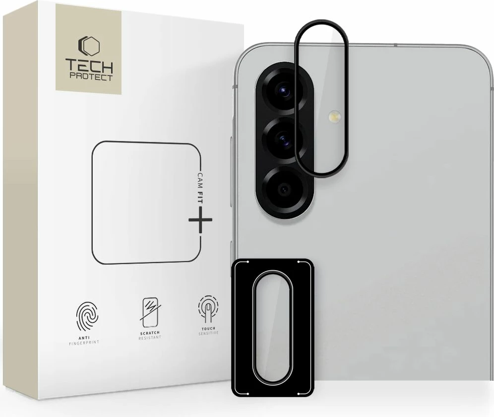 Mbrojtës kamere Tech-Protect Camring Fit+ për Samsung Galaxy A36 / A56 5G, Zi