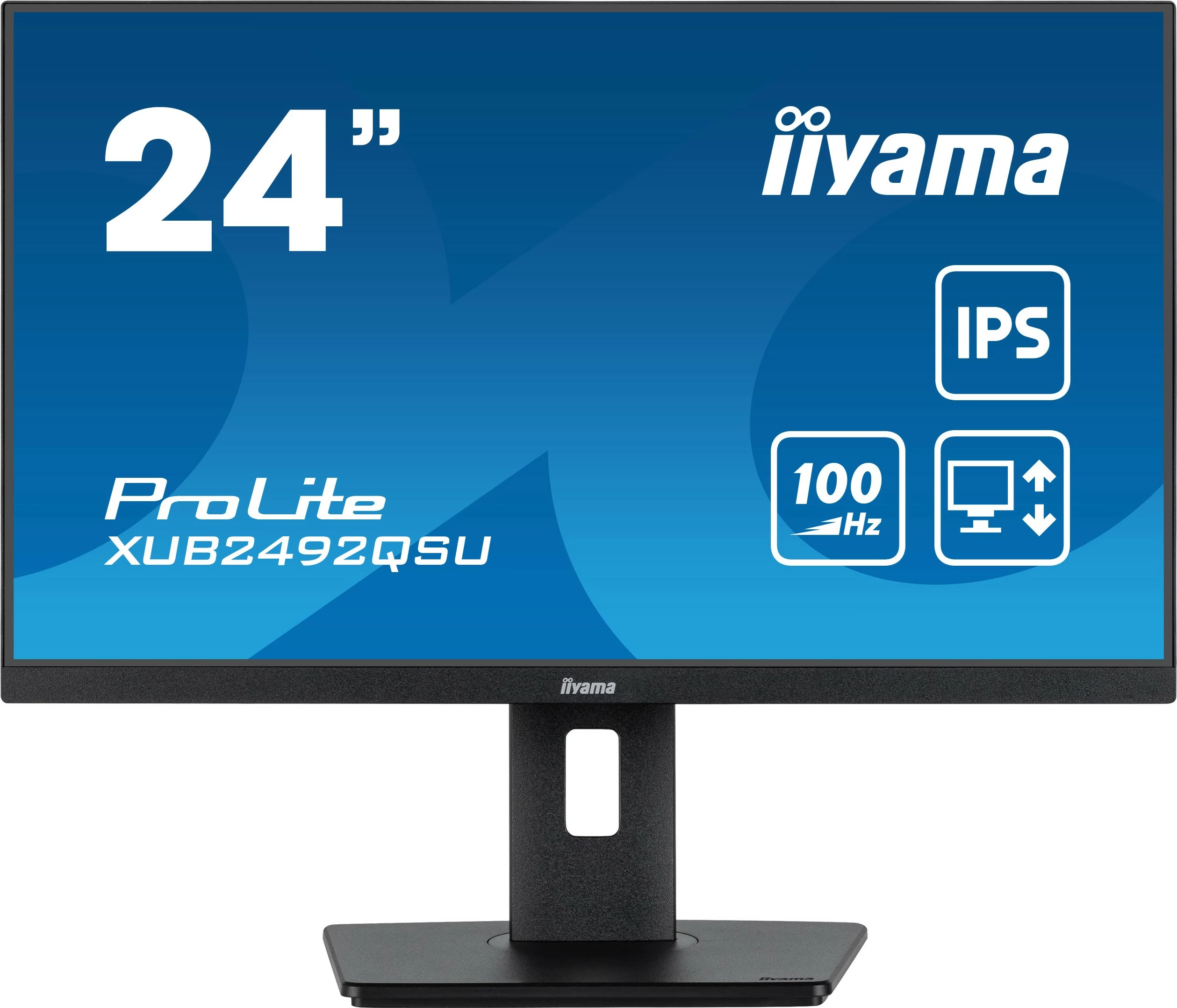Monitor iiyama ProLite XUB2492QSU-B1, 23.8", 2560 x 1440 pixels, Wide Quad HD, LED, 1 ms, E zezë