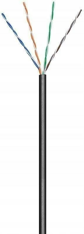 Kabllo rrjeti Techly CAT 5e U/UTP, 100m, e zezë