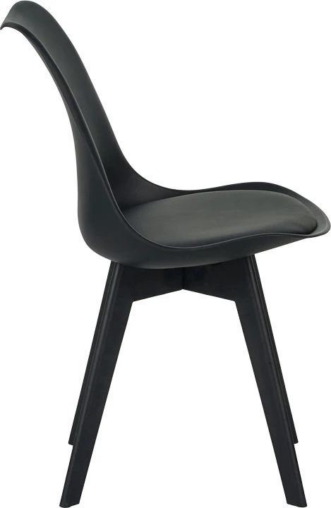 Karrige Gaston PP-PU ngjyrë zezë 53.5x48.5x81.5cm