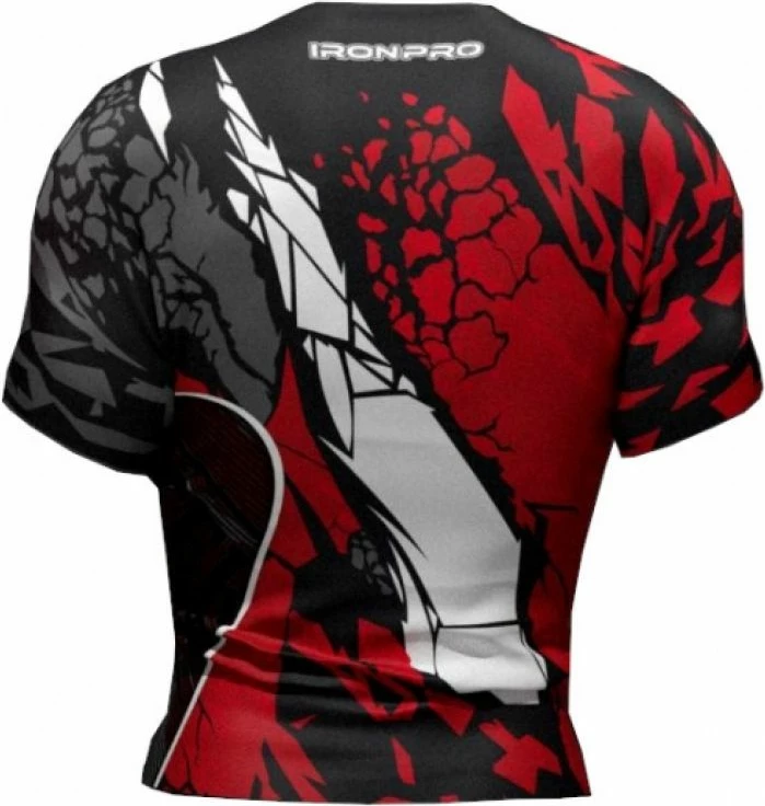 Maicë Masters për meshkuj, e zezë me të kuqe