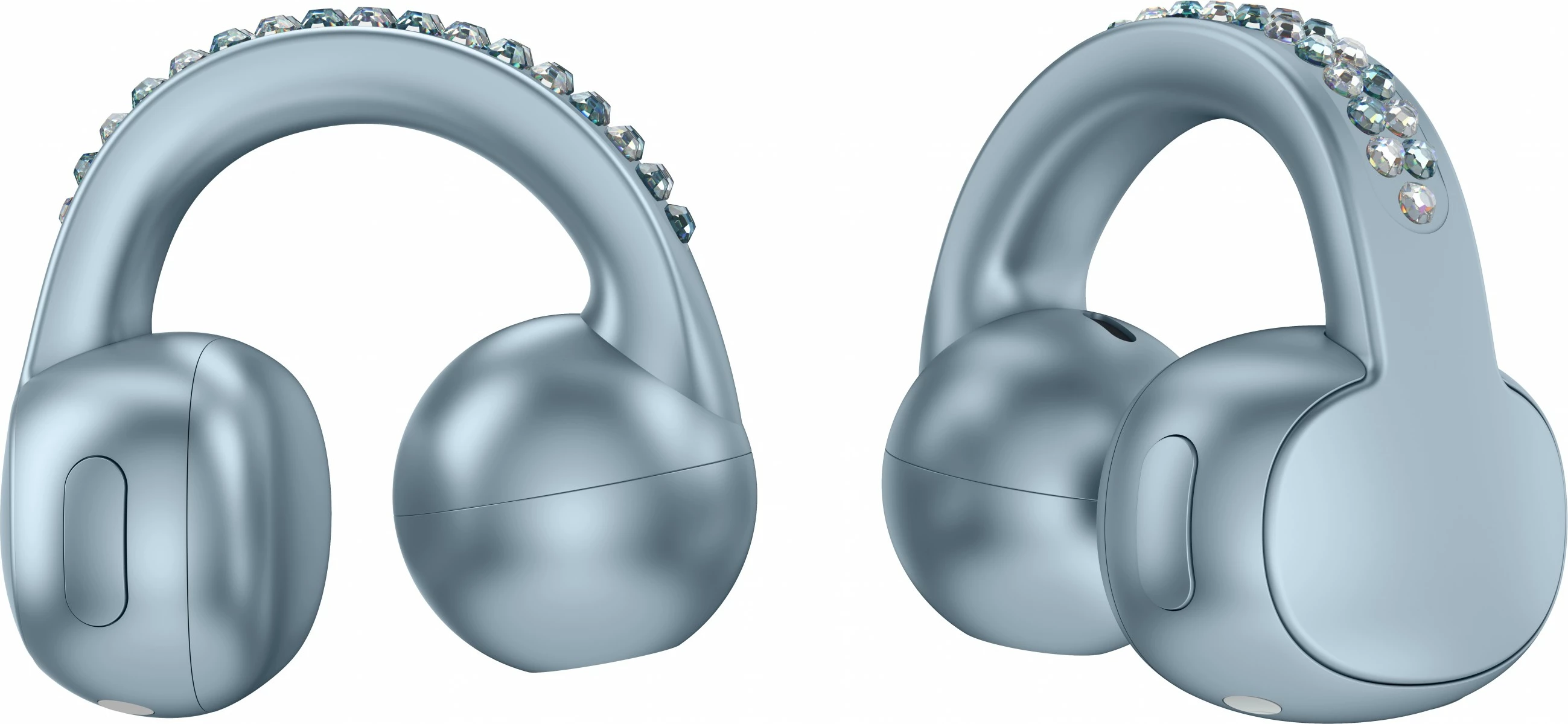 Celular Motorola razr60 + kufje Buds Loop, Swarovski Edition, blu