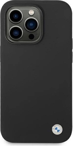 Mbështjellës BMW BMHCP14LSILBK për iPhone 14 Pro 6.1", silikon, i zi