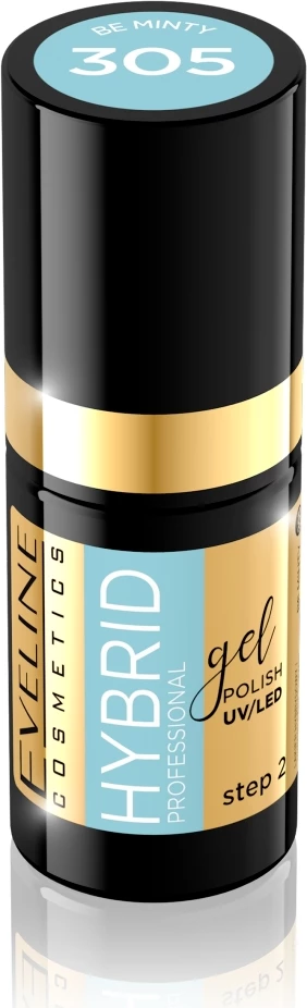 Llak për thonj për femra Eveline Cosmetics Hybrid Professional Hybrid Nail Polish 305 Be Minty, 5ml