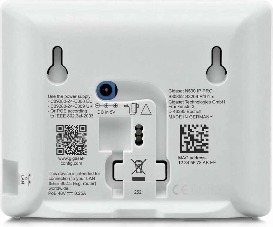 Bazë DECT Gigaset N530 IP PRO, VoIP, e bardhë