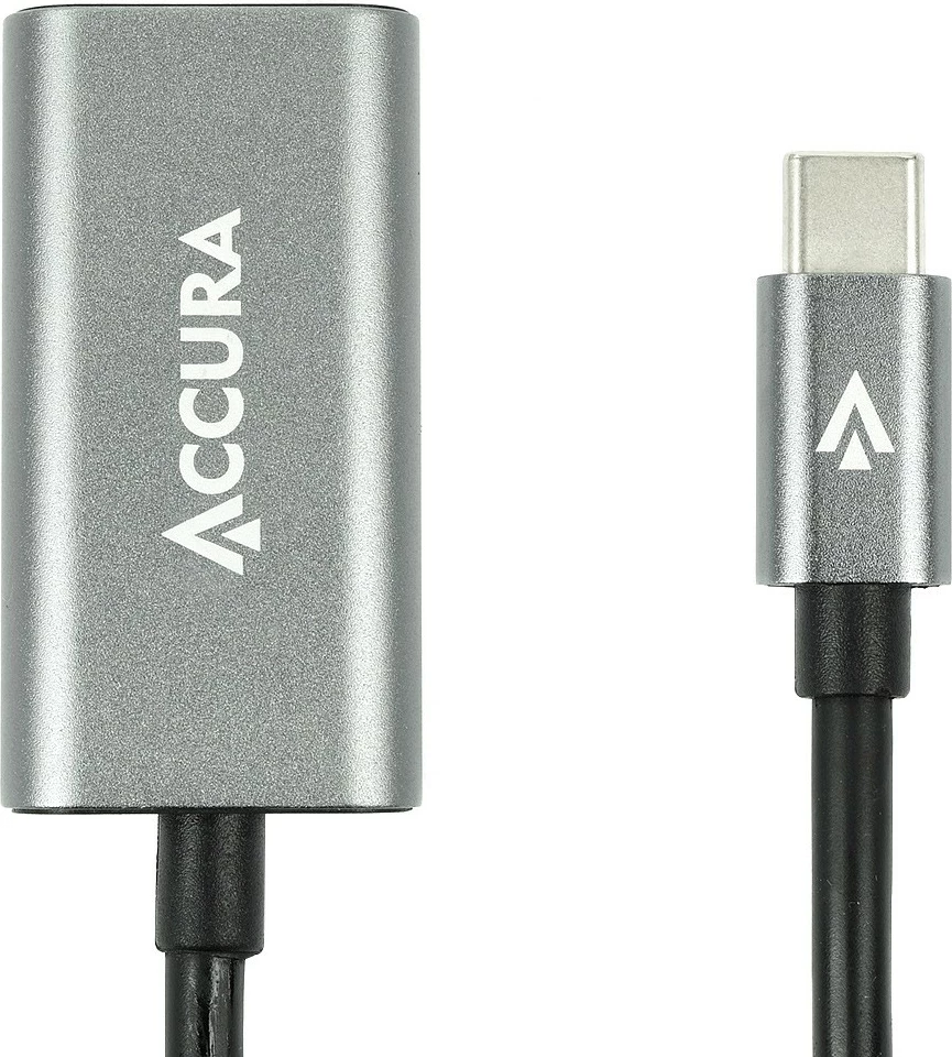 Kabëll Accura USB-C në HDMI 4K 60Hz 0.23m, gri