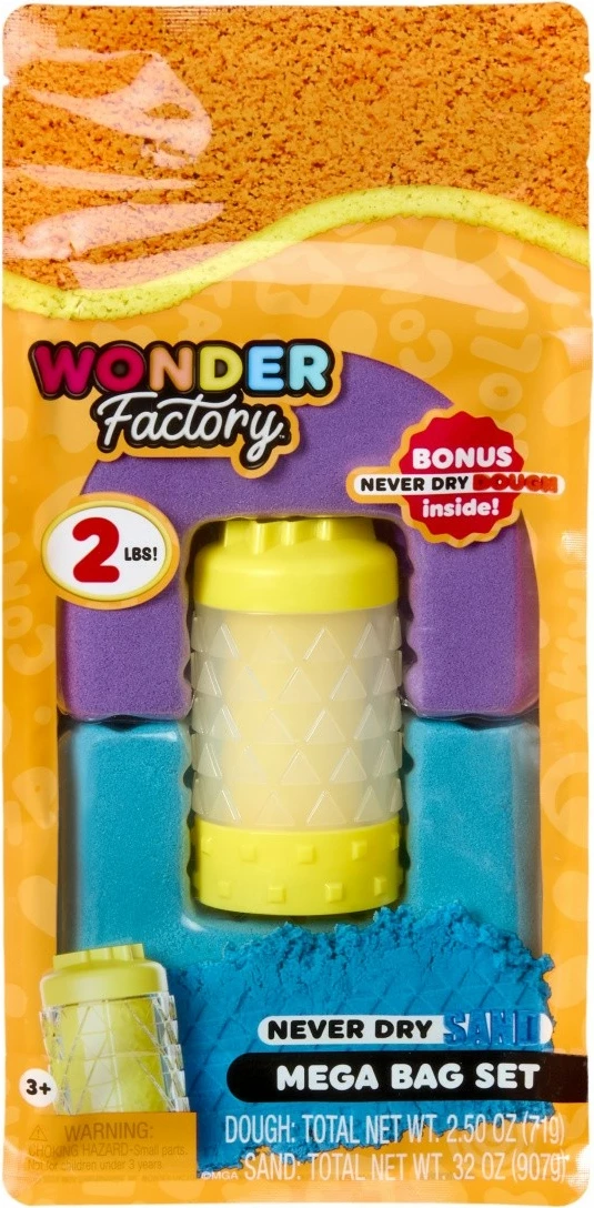 Set rërë kinetike MGA Wonder Factory Never Dry 544913-EUC/553328 vjollcë/turkeze