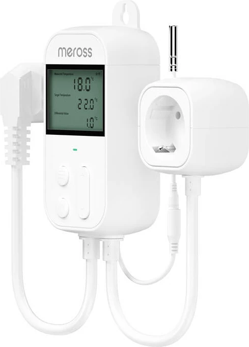 Prizë termostatike Meross MTS960HK, smart, Wi-Fi, HomeKit, e bardhë