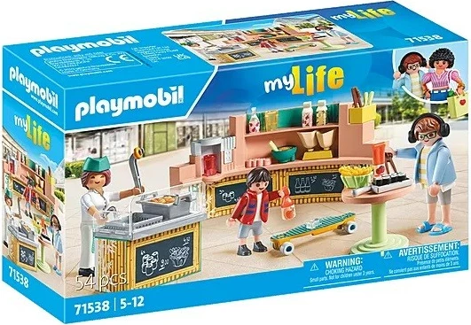 Set lodrash Playmobil My Life 71538 Snack Bar, 54 pjesë