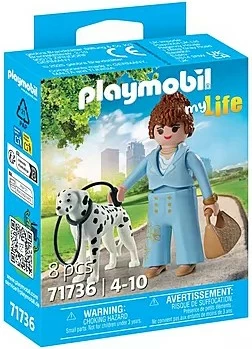 Set lodrash Playmobil My Life 71736, grua me Dalmatian, 8 pjesë