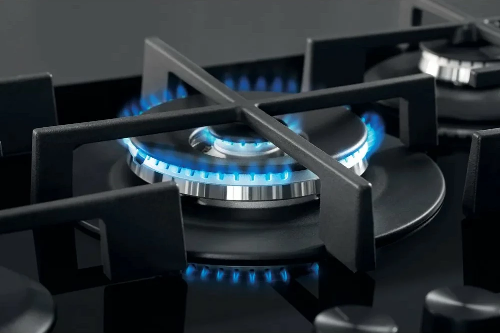 Sobë gazi me xham Whirlpool AKWL728NB, 5 zona, e zezë